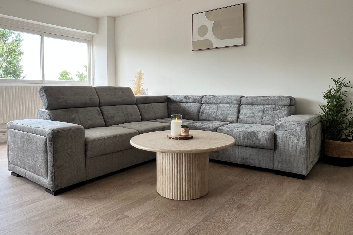 tissu marbella gris anthracite