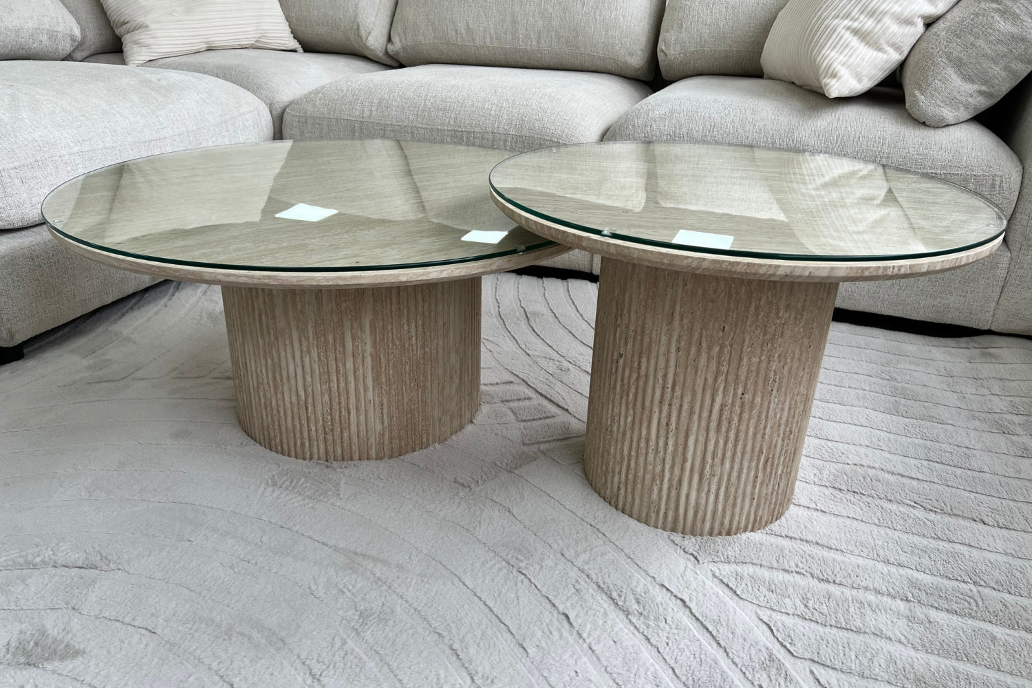 Table Basse EDEN Effet Travertin