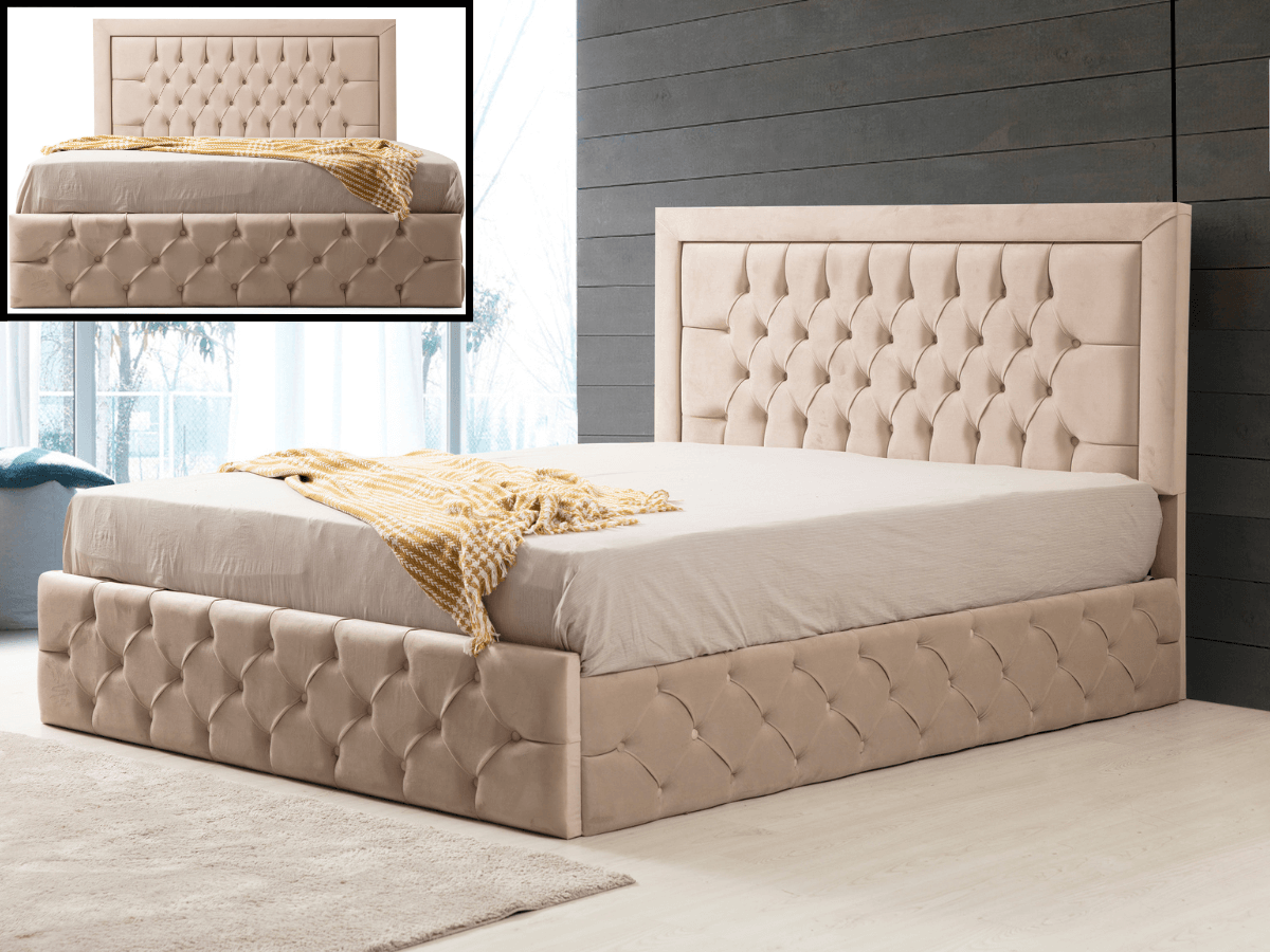 Cadre de lit ROMA beige