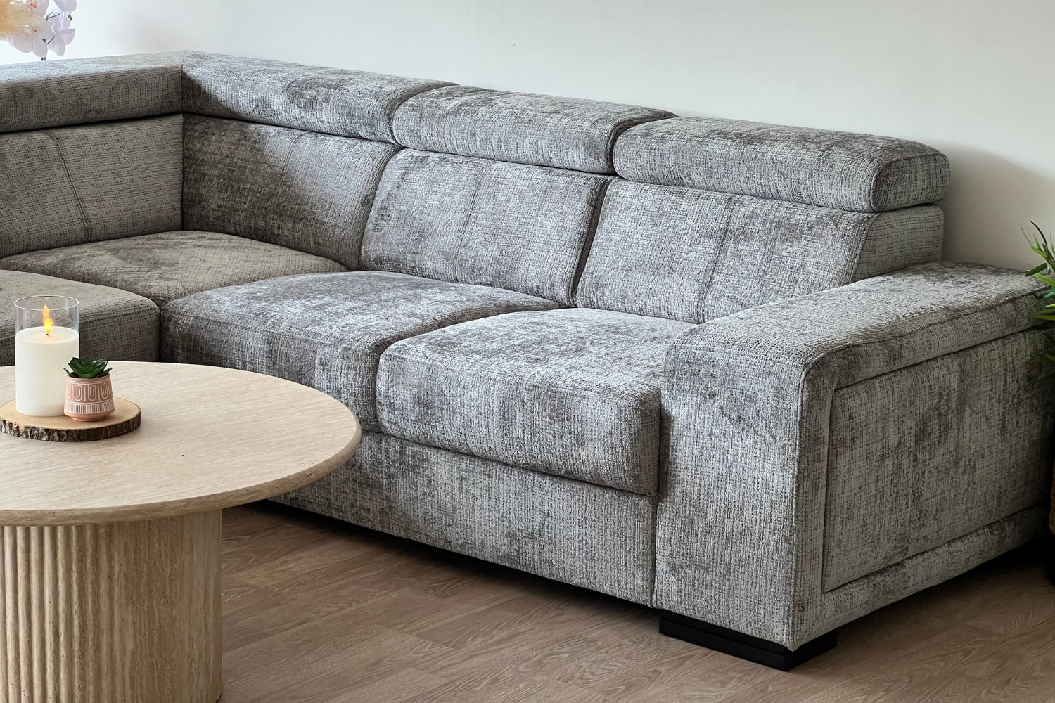 tissu marbella gris anthracite