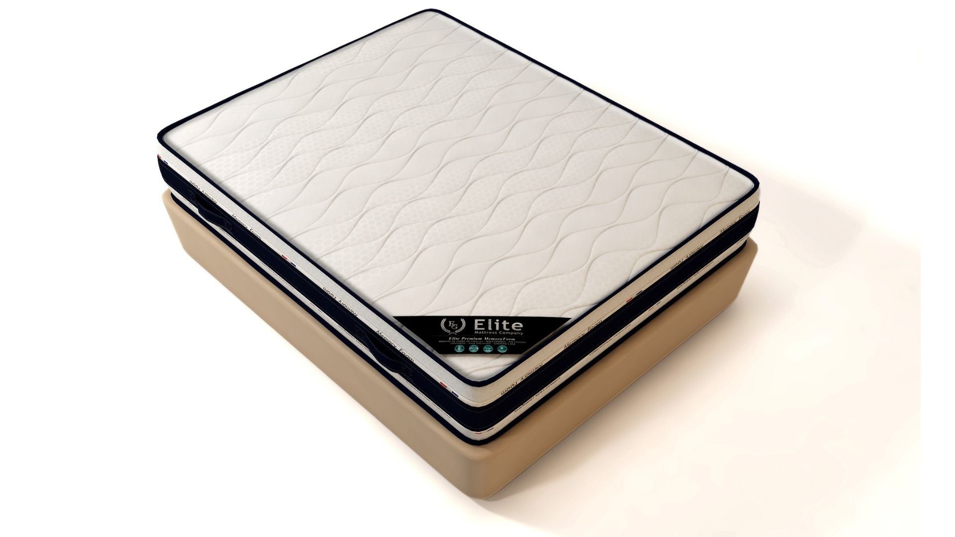 Matelas Deluxe Elite Memoire de Forme 22cm d'Epaisseur Mémory