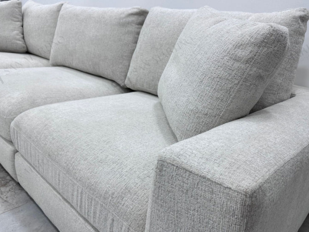 Canapé Julia Modulable Chenille 3+1 Pouf