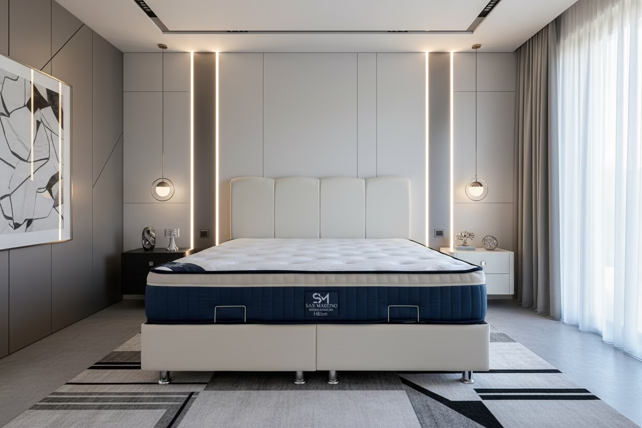 Lit Coffre Celia, Blanc Cassé, Velours, Sommier Relevable, Rangement Intégré, Lit Moderne