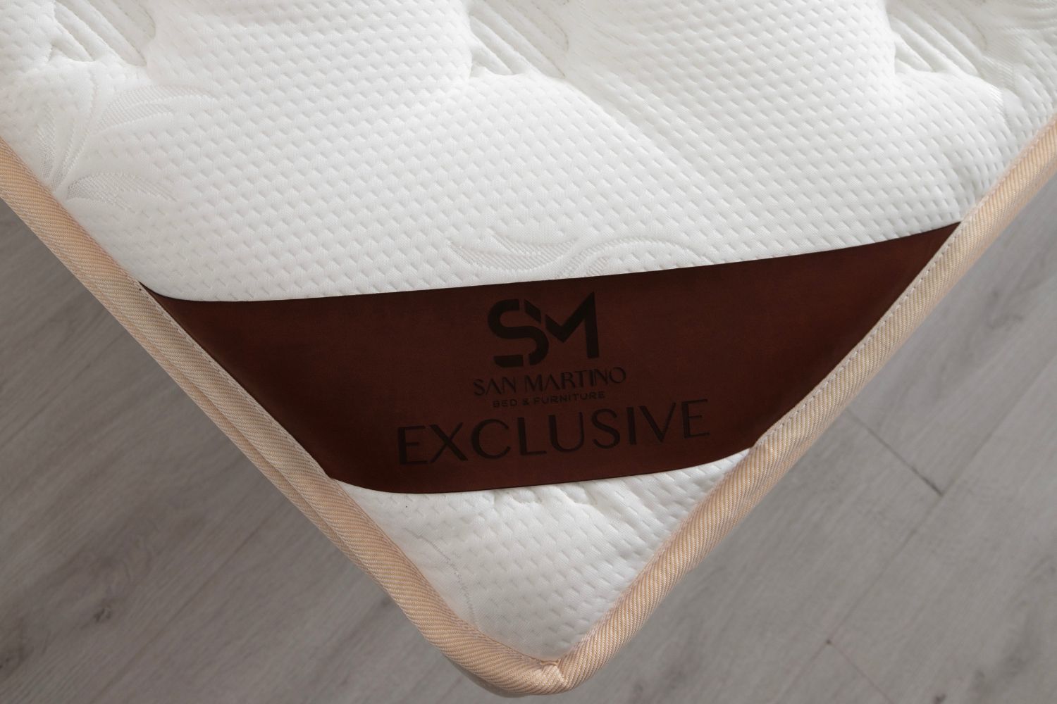 Matelas San Martino Exclusif Ressorts Beige - 32 cm avec surmatelas Intégré 140x190
