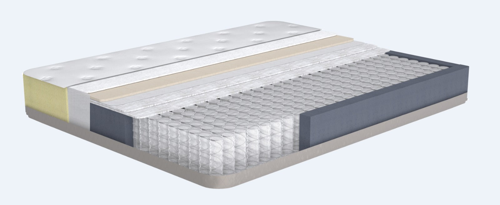 Matelas Premium Deluxe 26 cm Ressorts Ensachés