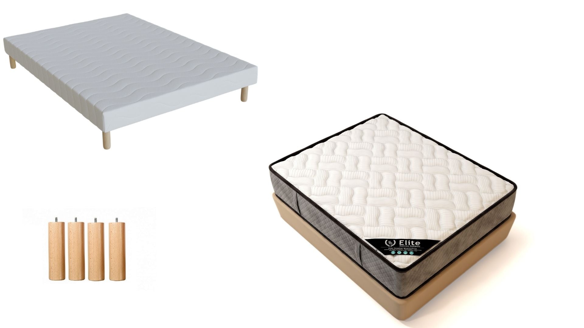 Sommier + Matelas 30cm d'Epaisseur